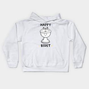 Happy Bidet Birthday Card Kids Hoodie